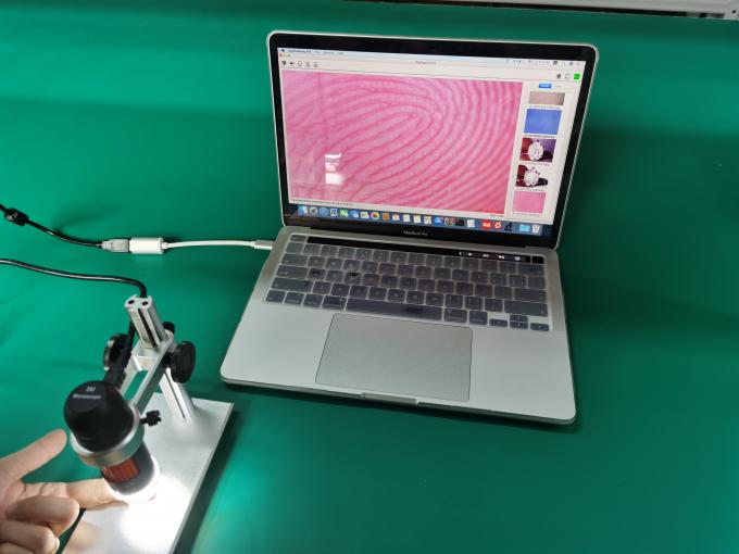 Hair Inspection 250X High Resolution Usb Microscope For Pc  5MP 0