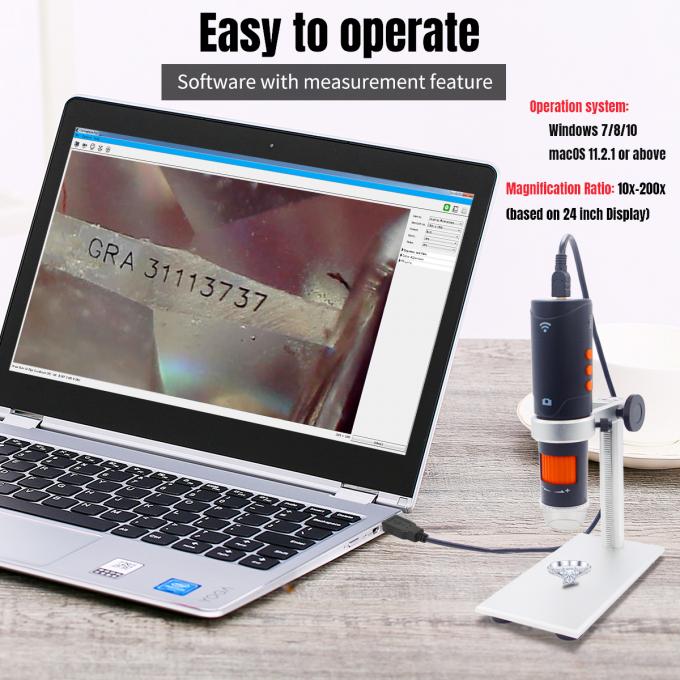 True 250X Wireless Digital Microscope VGA Plugable Usb 2.0 Microscope 0