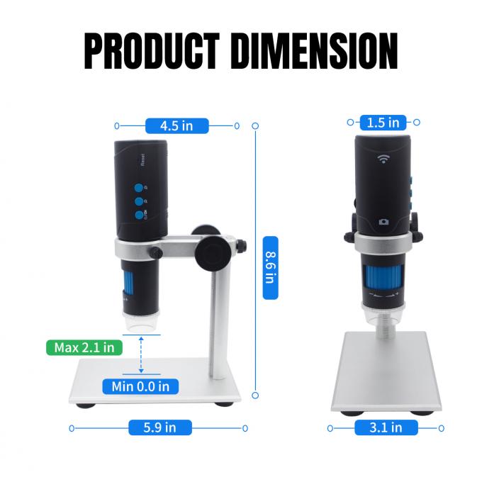 UV 400nm Portable Digital Microscope For Students Education 200X 1