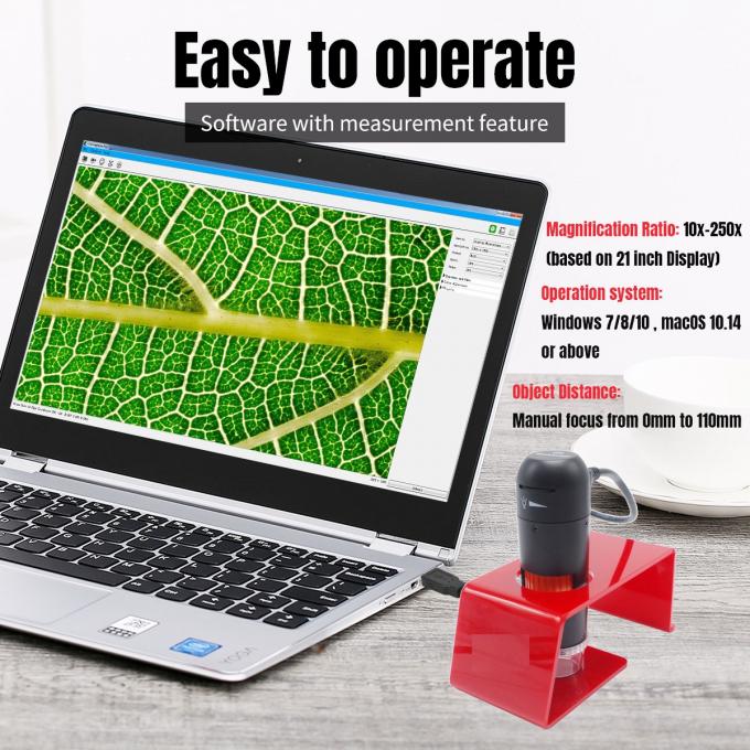 Handheld FCC USB Digital Microscope For Windows Macbook Polarizer Skin Analysis 0