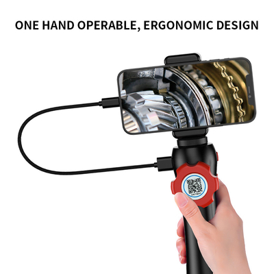720P Articulating Inspection Camera 80mm Industrial Video Endoscope