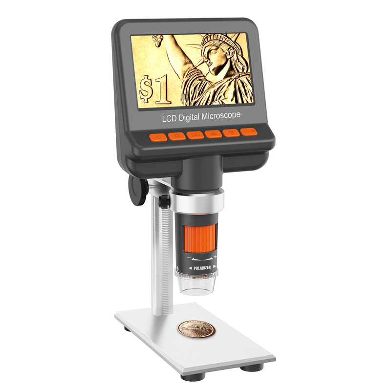 1200x Desktop LCD Digital Microscope 12MP Usb Coin Microscope Camera