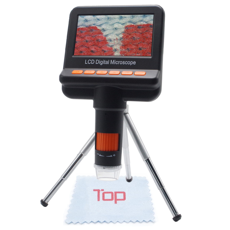 Polarizer 4.3 Inch Lcd Digital Usb Microscope For Soldering 500x Toproview